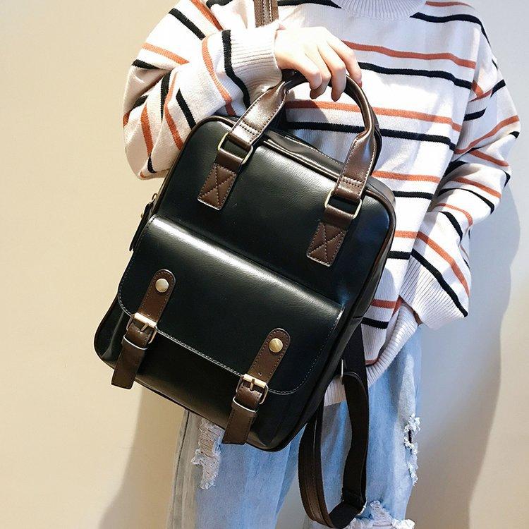 Schoolbag1011 Autumn Women's Backpack Fashion Large Capacity Small Backpack Multifunctional Men's Handbag Student School Bag