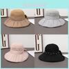 Summer Sun Protection Hat For Women With Large Brim Packable Breathable Polyester Fashionable Floppy Hat For Beach Sunshade