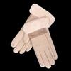 Hengyuanxiang Women's Wool Color Block Warm Gloves