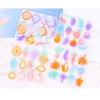 Silicone Earring Molds Resin Drop Jewelry Moulds Fruit/Vegetable Series Jewelry Making Molds for Kids and Teens Crafting