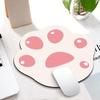 Non-slip rubber mouse pad in the shape of a cat's paw, for office and home use. Kawaii design and practical for all types of mice.