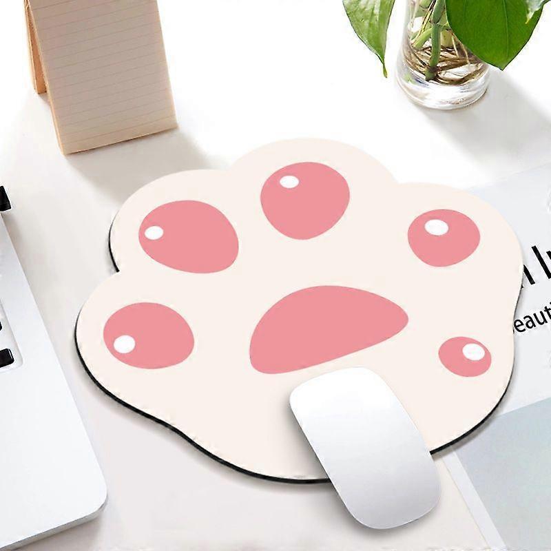 Non-slip rubber mouse pad in the shape of a cat's paw, for office and home use. Kawaii design and practical for all types of mice.