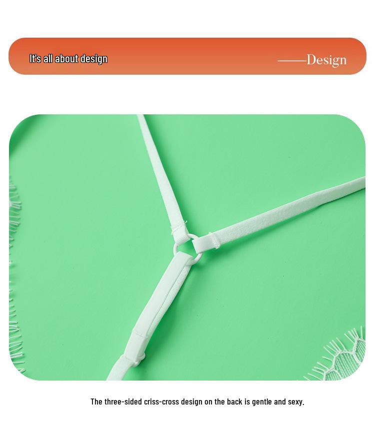 Women's Real Silk Satin Wireless Triangle Bra with Front Buckle and Beautiful Back Design