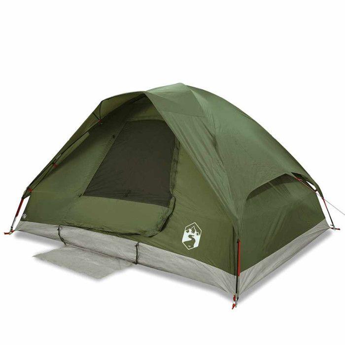 VidaXL Family Dome Tent 6 Person Olive Green Waterproof 4009645