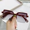 Ins Fashion Sunglasses Women Luxury Brand Designer Square Frameless Sun Glasses Men Ocean Flm Big Frame Sunglass