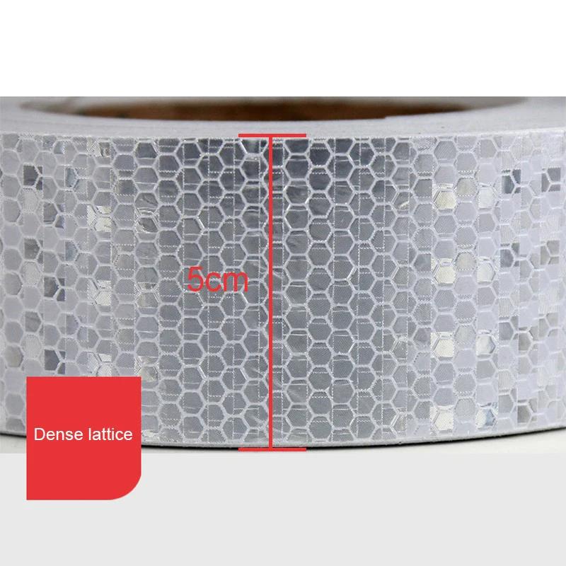 5cm*100cm Car Reflective Strip Stickers Safety Warning Tape Strip-style Decor Film For Trucks Motorcycle Baby Car Reflect Strip