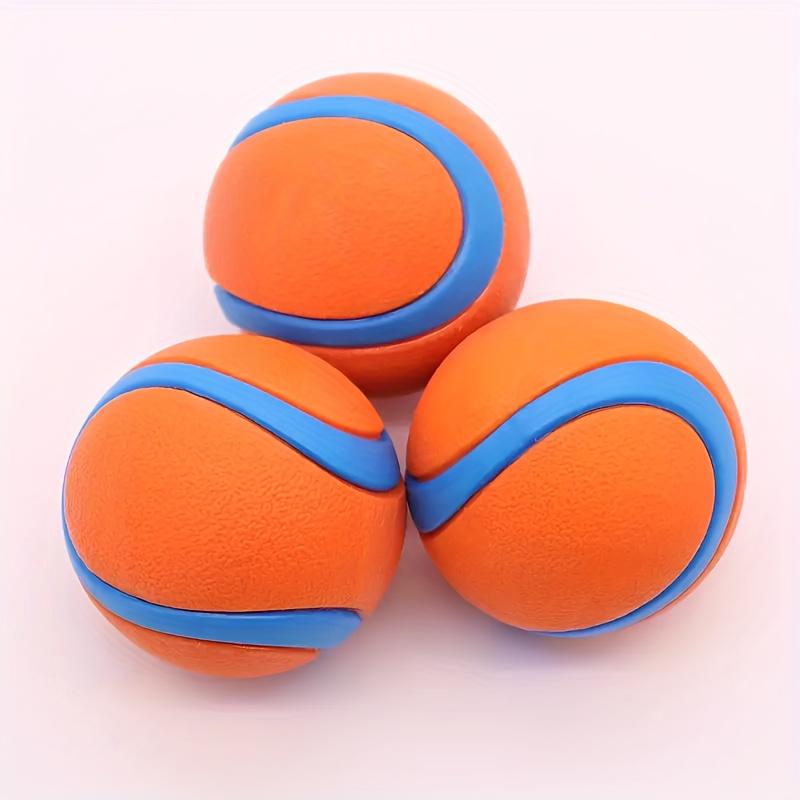 

2pcs Pet Dog Chew Toy Balls, Durable Silicone Chew Balls for Teeth Cleaning and Play Fun, Indestructible Silicone Teething Balls Suitable for All Dogs 2pcs помаранчевий