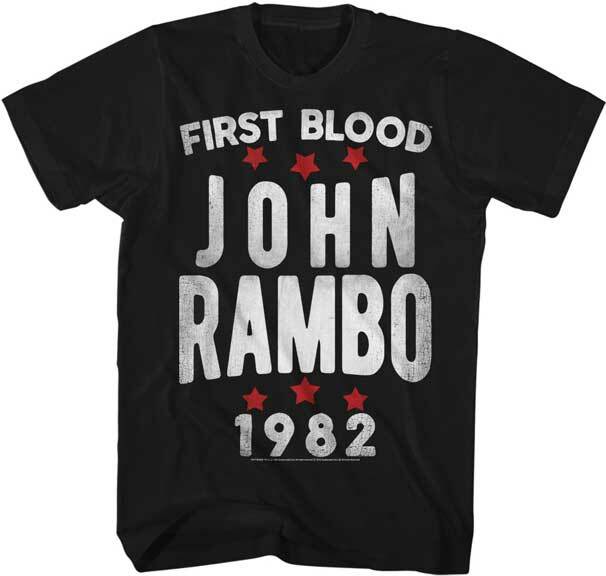 Rambo First Blood John Rambo 1982 Men T Shirt 80 Movie Merch XXL