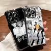 The Promised Neverland Anime Soft Phone Case For iPhone 15 16 17 Air 14 Pro Max 16E Plus 13 12 Mini Plating Anti-Fall Fundas