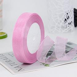 Factory 20 mm Gift Ribbons Nylon Organza Ribbons Roll for Wrapping