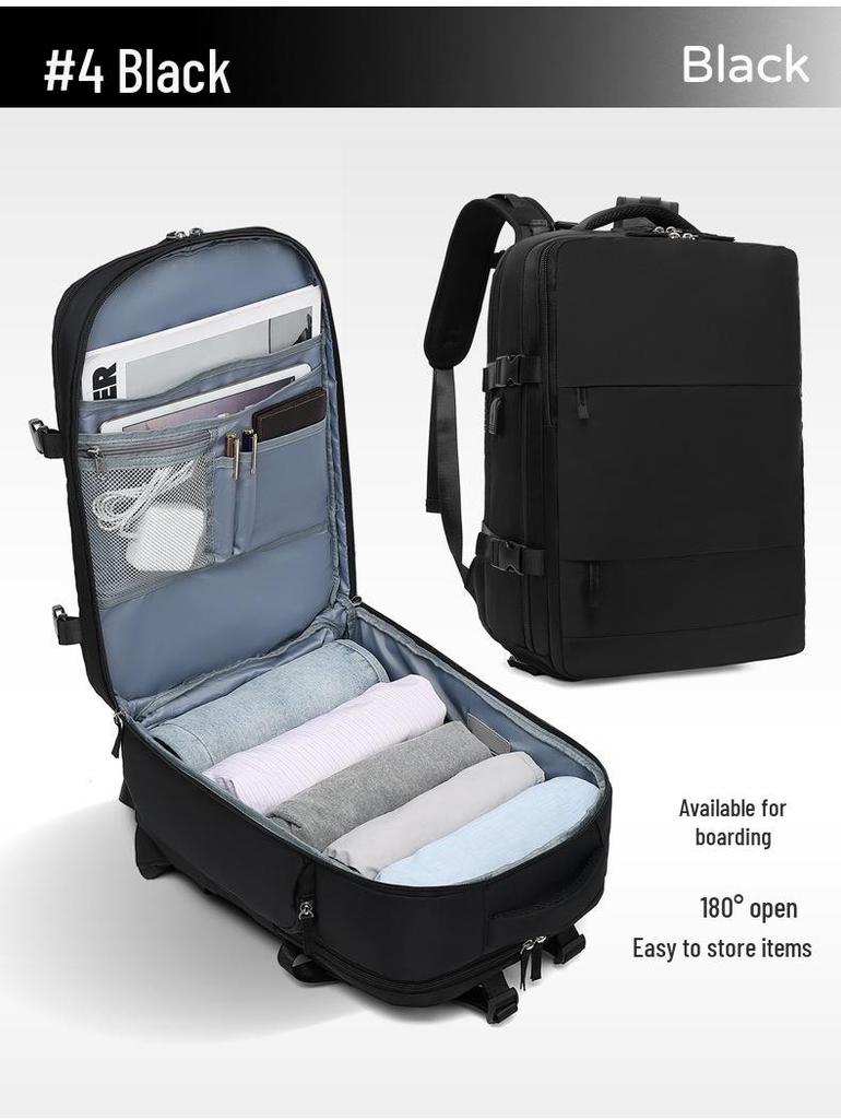 Unisex Travel Backpack: Large Capacity, Wet/Dry Separation, Laptop Compartment