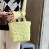 Sweet Korean Quilted Handbag Floral Polyester Baby Stroller Mommy Bag