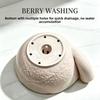 360 Degree Rotating Berry Washing Bowl Large Capacity Ceramic Berry Swirl Basket  Home Kitchen