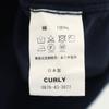 CURLY Made In Japan Short Sleeve V Neck T-shirt 2 Navy System Women Used