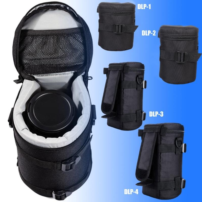 Shockproof Lens Protective Pouch Bag With Multi Compartments Compatible For Multiple Camera Lens Optional