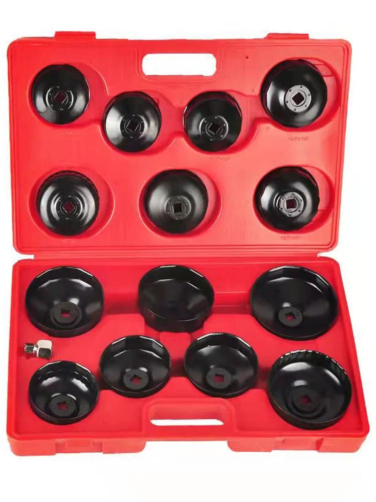 

Профессиональный набор инструментов для автомобиля, 15 шт., гаечный ключ для масляного фильтра, набор для снятия масляного фильтра, инструменты для ремонта автомобиля белый