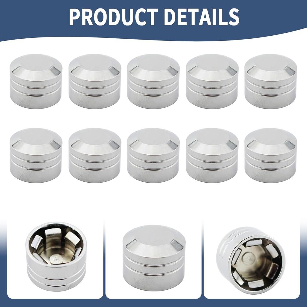 10 Pcs Motorcycle Bolt Covers Chrome Bolt Head Caps Kit Fit for Harley Touring Road King Street Glide Road Glide Sportster 883 Dyna Fat Bob Softail