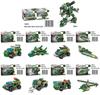 Military Tank Building Blocks Model Toy - Armored Vehicle Assembly Interlocking Set for Kids
