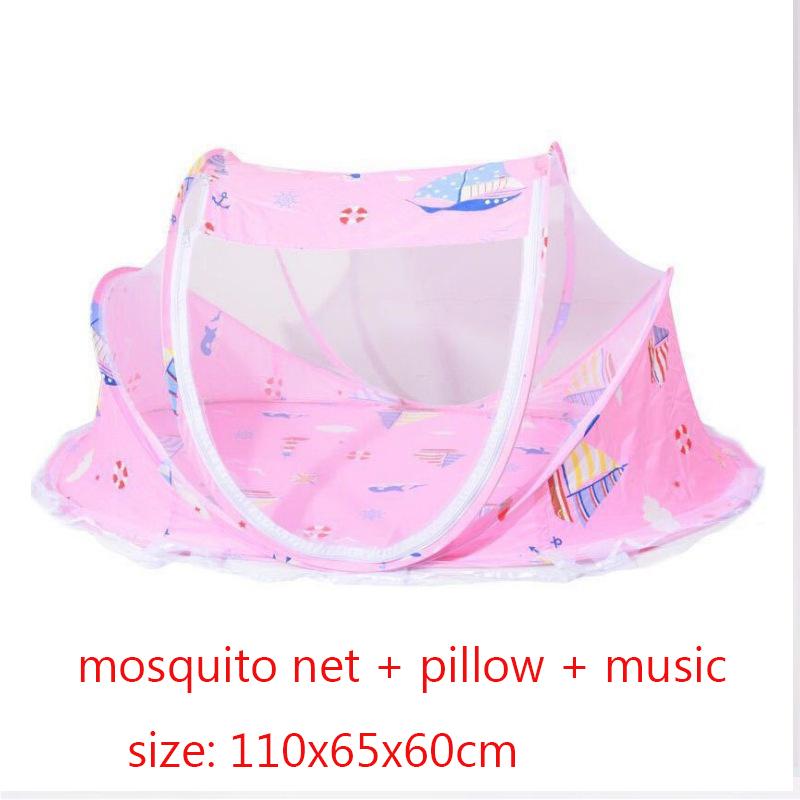 Baby Bed Mosquito Net Baby Bed Crib Folding Net Mosquito Net Mattress Pillow Suit Newborn Cradle Mesh Tent Net Baby Bedding