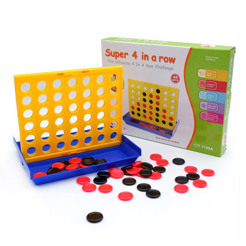 Children s 3D Four-in-a-Row Ring Connect Board Game - Parent-Child Educational Toy