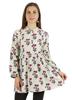 Moomaya Printed Womens Full Sleeve Tunic Mandarin Collar Fit & Flare Long