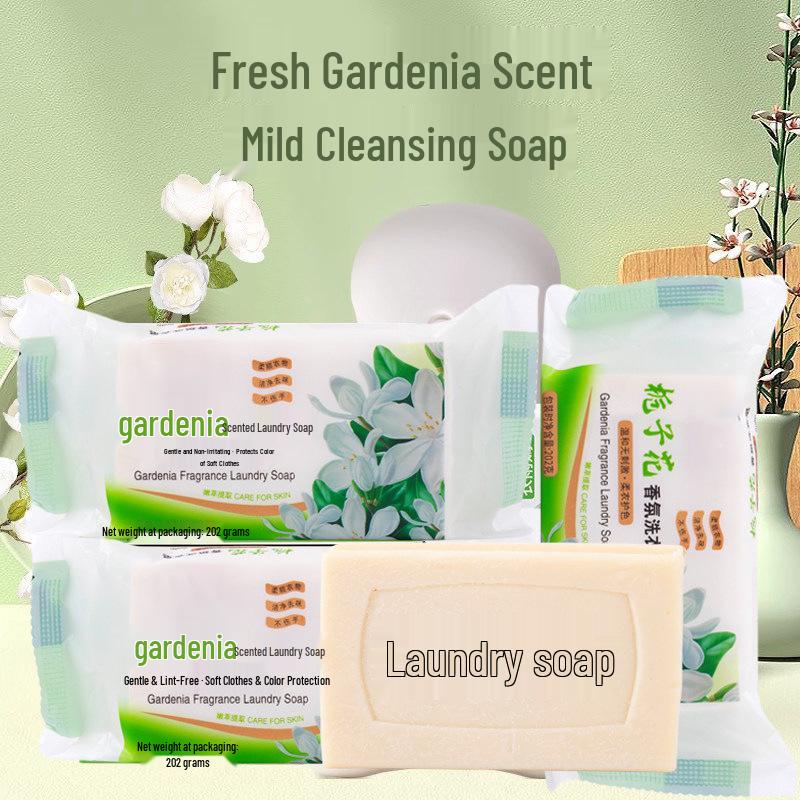 Gardenia Scented Laundry Soap: Affordable, Long-Lasting Fragrance, Ideal for Washing Clothes and Underwear.