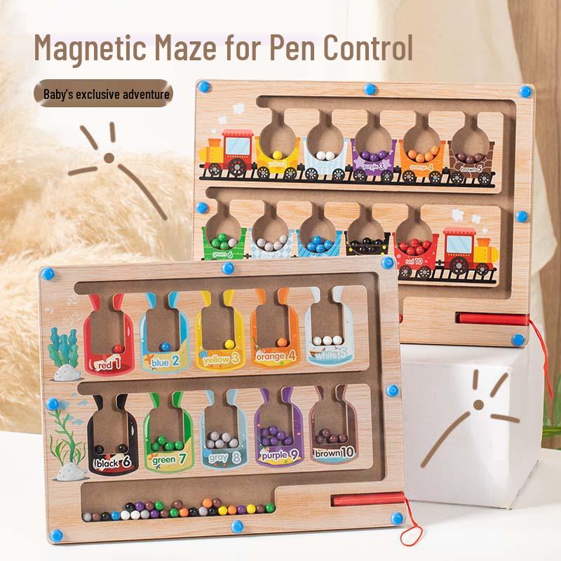 Toddler Magnetic Maze Puzzle: Concentration & Logical Thinking Toy