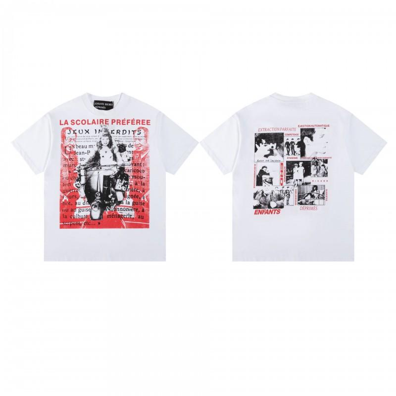 Unisex Oversized Cotton T-Shirt With Vintage Letter Print Art Portrait Design Loose Fit Casual Wear