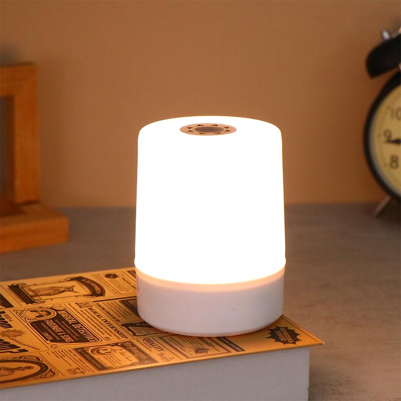 3 Farge Berøring Nattlampe USB-lading Nattlys Nattstemningslys Soverom Nattbordslampe Hjemmedekorasjon Barn Nattlampe
