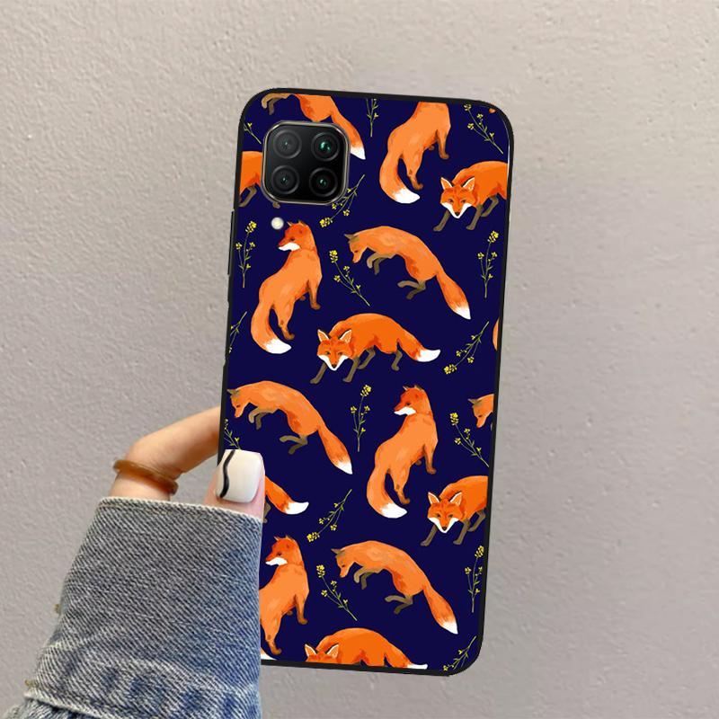 

Cartoon Foxes Animal For Huawei Nova 12s 12i 11i 8i 7i Y73 Y70 Y90 Y60 Y72 Y61 Y91 9 10 SE P30 Pro P40 Lite Case Huawei Nova Y60