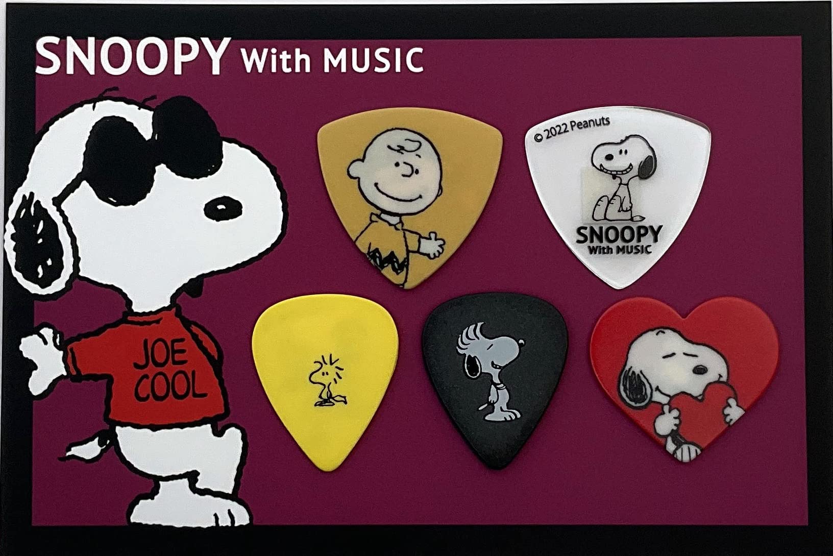 

Teeda SNOOPY с набором из 5 гитарных медиаторов MUSIC SNPLMPICKSET