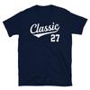 Baseballtröja Stil Födelsedag Klassisk Ålder 27 Kortärmad Unisex T-shirt