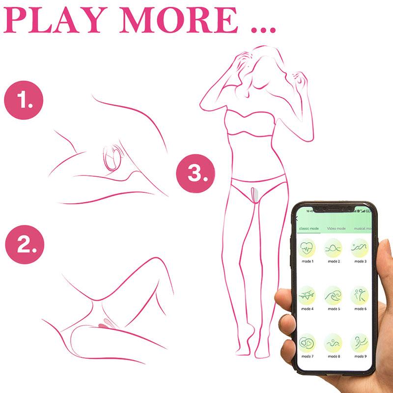 Wireless Bluetooth G Spot Dildo Vibrator for Women APP Remote Control Invisible Wearable Vibrating Egg Clit Stimulate Sex Toys for Adults