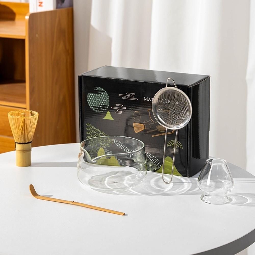 Smooth Matcha Making Kit with Pouring Spout Japanese Tea Set New Matcha Whisk Set  Tea Lovers