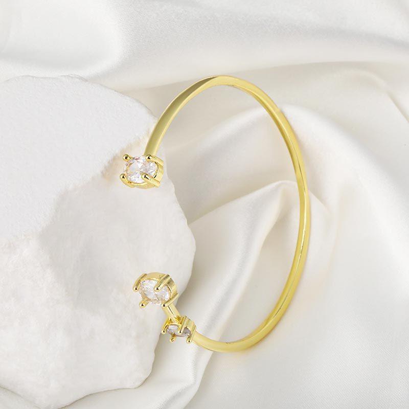 European and American New Simple Women's Hand Jewelry LOVE Open Bracelet Geometric Bracelet Jewelry