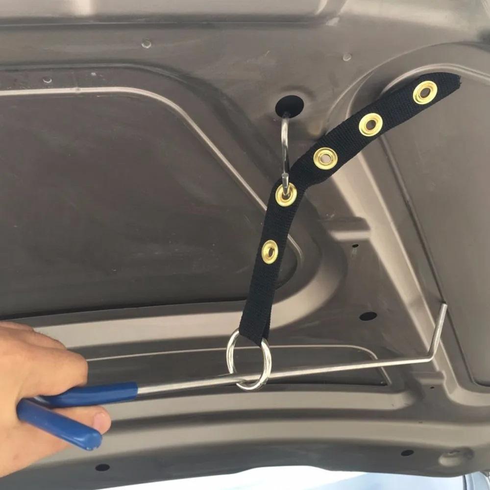 Paintless Dent Repair Hook - Nylon Rods with Metal Lifter for Easy Car Dent Removal, Uncharged Power Mode, Conductive Metal Material