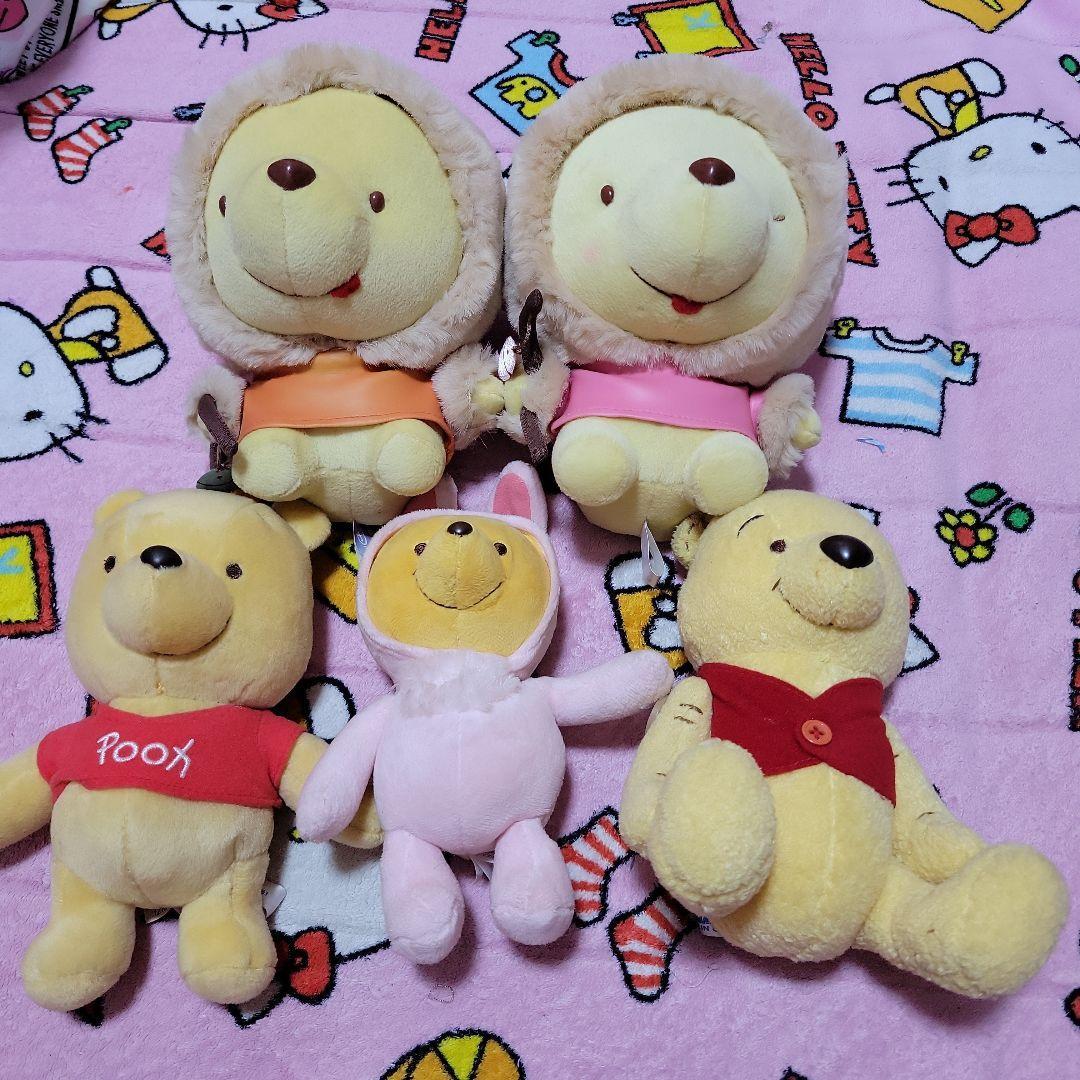 Winnie the Pooh stuffed toys set of 5 sold in bulk