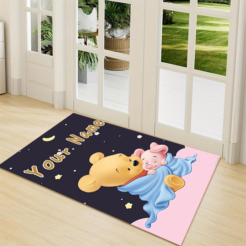 Custom Name "Space Adventure Winnie" Carpet Rug Customizable Soft Washable Anti-Slip Home Living Room Sofa Mats Personalized Rug. 0909392