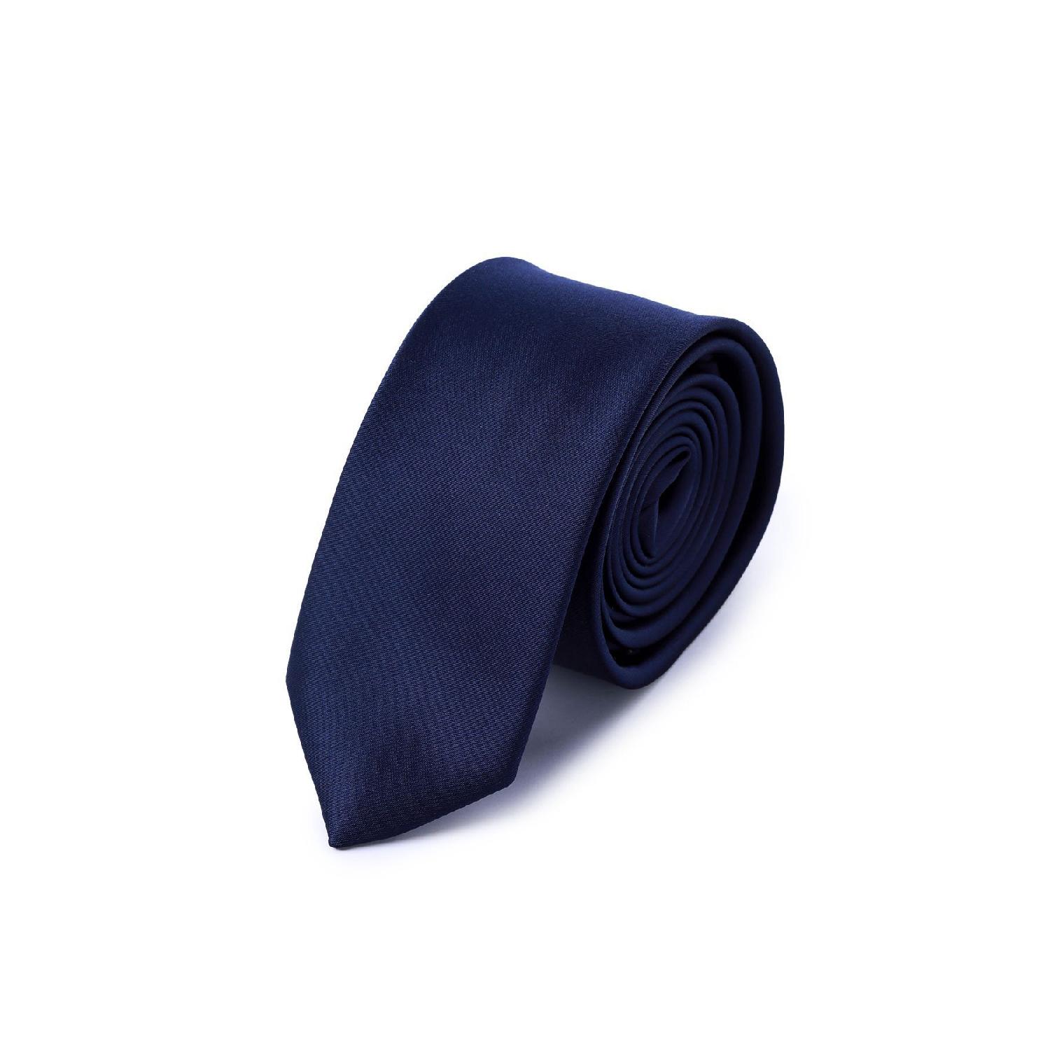 

Navy Blue Plain Classic Micro Tie бездна