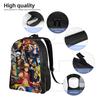 Best All Characters Anime Backpack for Men Women Student Work Daypack Pirate Flag One Piece College Shoulder Bag Lightweight