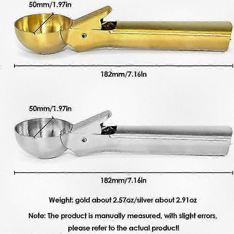 Premium Cream Scoop with Trigger and Comfortable Antifreeze Handle, Ideal for Serving Frozen Yogurt