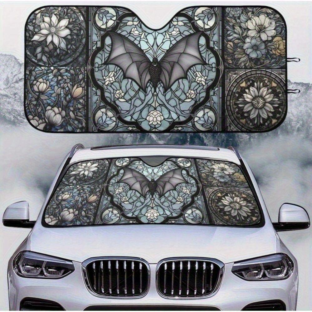 Universal Front Windshield Aluminum Foil Sunshade - Easy Installation & Storage