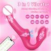 Wireless 3 In 1 Dildo Vibrator for Women Double-Ended Lesbian G-Spot Dildos Couples Female Masturbator Adults Sex Toy 18+