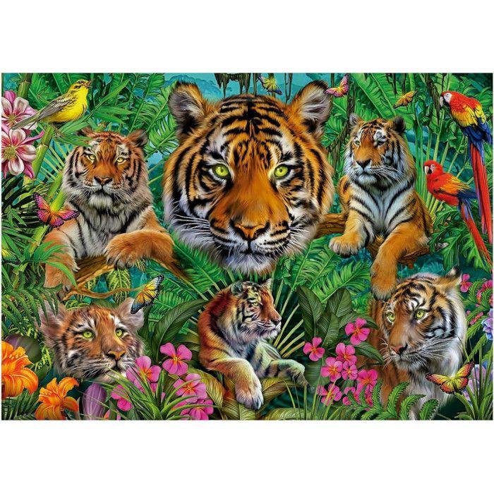 Pussel 500 bitar : Tigerdjungeln
