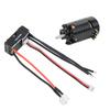 High Torque Brushless Motor 18A ESC Kit for 124, 128, 132 RC Mini-Z Cars (Black, 2500KV)