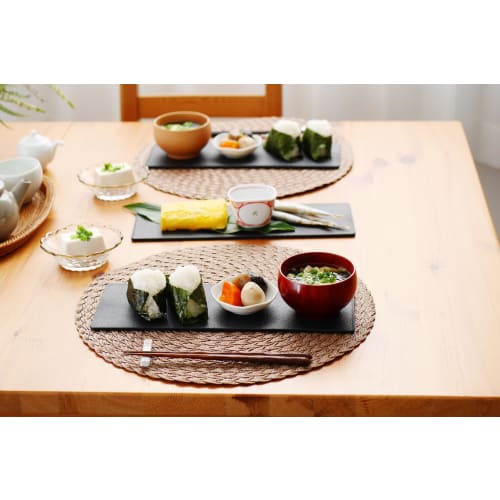 Ihara Kihan Cuttable Long Plate, Black, Large, ALC40