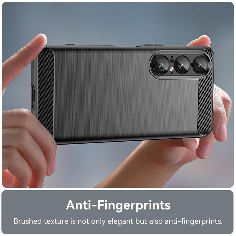 For Sony Xperia 1 VII Case Sony Xperia 1 VII Cover Shockproof Silicone Anti-Slip Brushed TPU Protective Cover Sony Xperia 1 VII