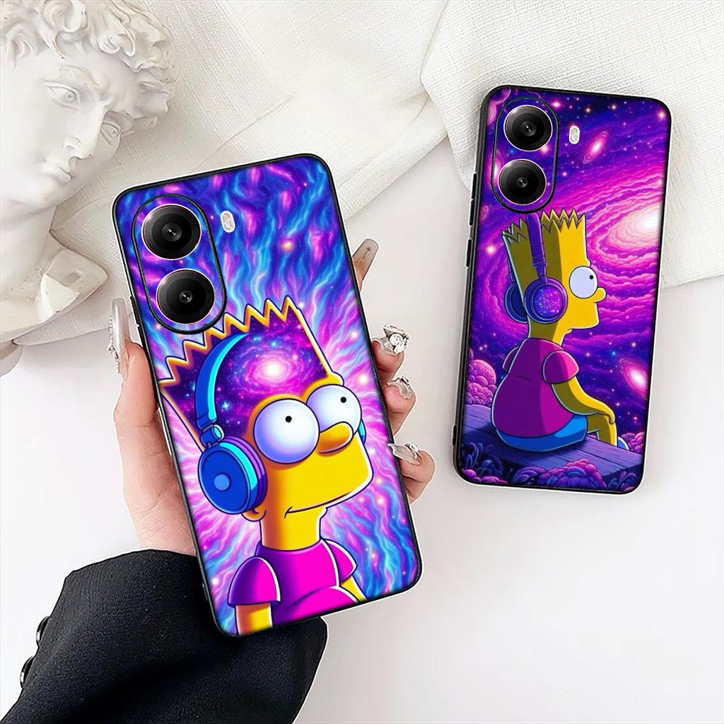 S-Simpsons Comics Bart Phone Case for Apple iPhone 12 13 Mini XS 11 Pro Max 7 8 Plus + XR 8+ X SE 2020 SE3 Protective Cover