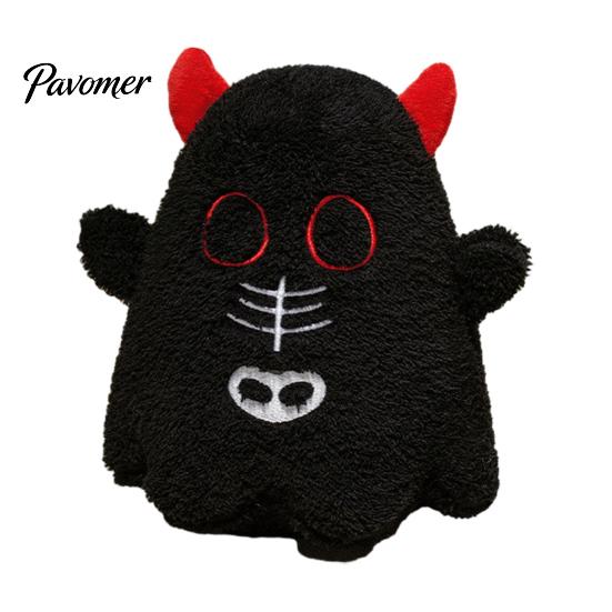 Skin Friendly Plush Toy Halloween Pumpkin Toy, Spooky Ghost Bat Demon Stuffed Doll, Sofa Ornaments Cartoon Plushie Holiday Party Decoration for Home,