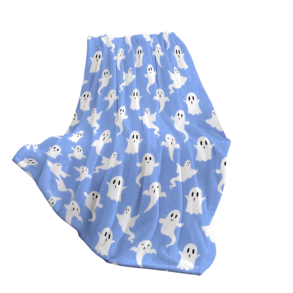 Halloween Print Flannel Throw Blanket 100130 Cm, Soft Cozy Decorative Blanket for Couch Bed Sofa Living Room